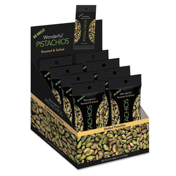 Paramount Farms® Wonderful Pistachios, Salt And Pepper, 1.25 Oz Pack, 12-box freeshipping - TVN Wholesale